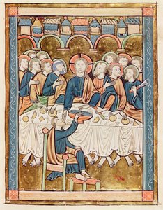 Ms 3016 fol.14 The Last Supper, fra 